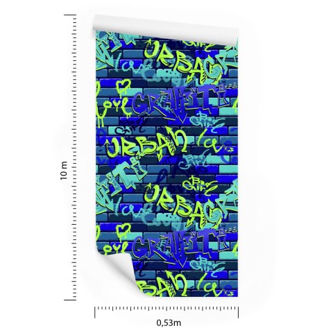 Tapeta Graffiti Na Murze