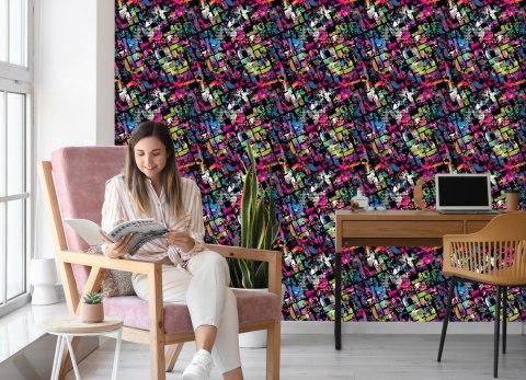 Tapeta Graffiti W Dziewczęcej Odsłonie