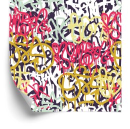 Tapeta Graffiti W Różnych Kolorach