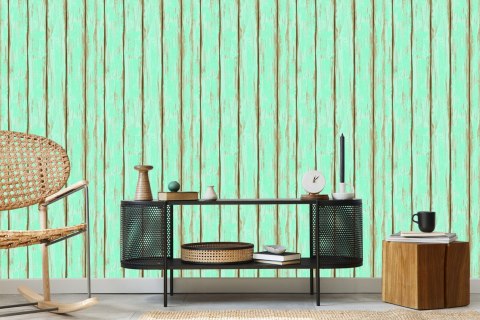 Tapeta Kolorowe Drewniane Deski Z Przecierkami