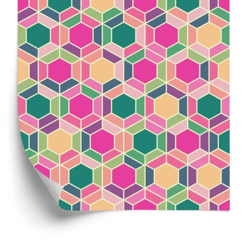 Tapeta Kolorowe Geometryczne Wzory Retro