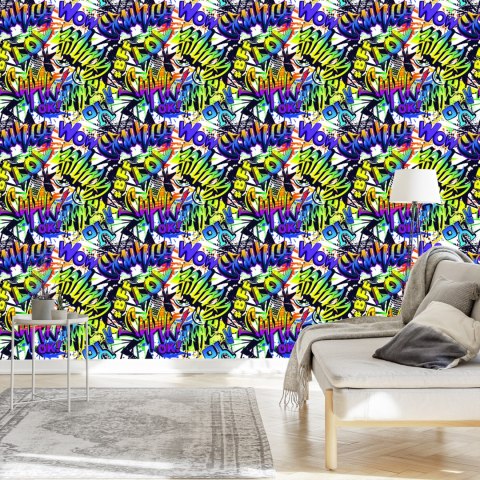 Tapeta Kolorowe Napisy Graffiti