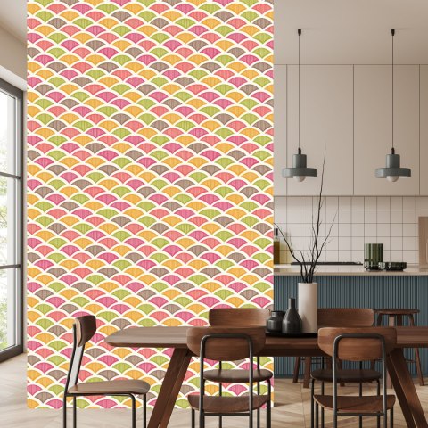 Tapeta Kolorowe Wzory Retro