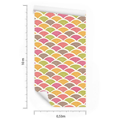 Tapeta Kolorowe Wzory Retro