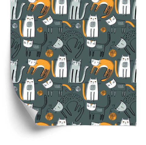 Tapeta Koty W Stylu Skandynawskim, Pokój Dziecięcy