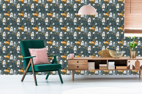 Tapeta Koty W Stylu Skandynawskim, Pokój Dziecięcy