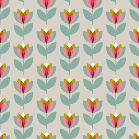 Tapeta Kwiaty, Natura W Stylu Skandynawskim, Salon