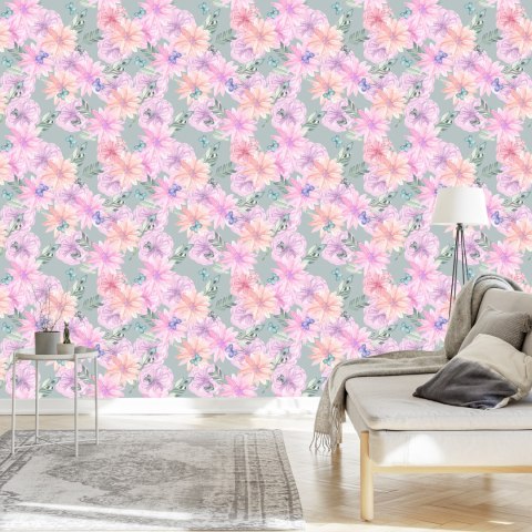 Tapeta Kwiaty W Stylu Boho