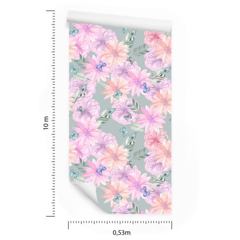 Tapeta Kwiaty W Stylu Boho