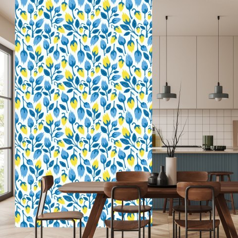 Tapeta Modne Kwiaty W Stylu Retro