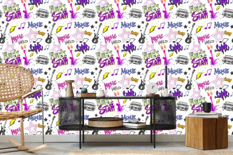 Tapeta Muzyczne Graffiti