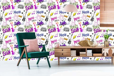 Tapeta Muzyczne Graffiti