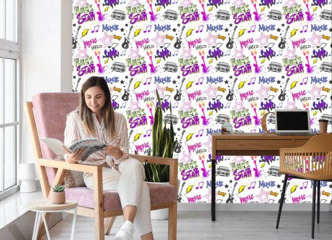 Tapeta Muzyczne Graffiti