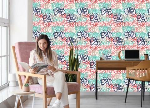 Tapeta Pastelowe Graffiti