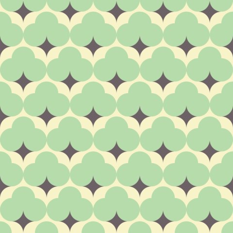 Tapeta Pastelowe Wzory Retro