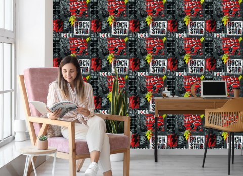 Tapeta Rock W Stylu Graffiti