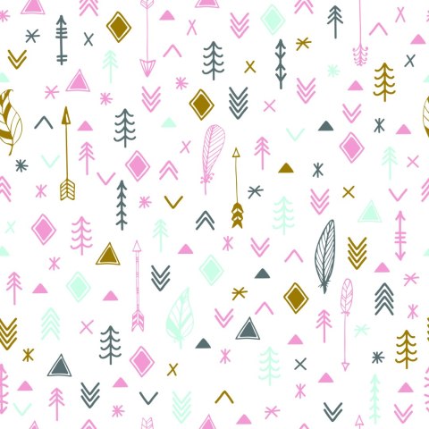 Tapeta Strzały Z Piórami W Stylu Boho