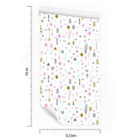 Tapeta Strzały Z Piórami W Stylu Boho