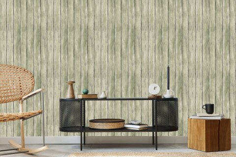 Tapeta Stylowe Pionowe Deski Drewniane