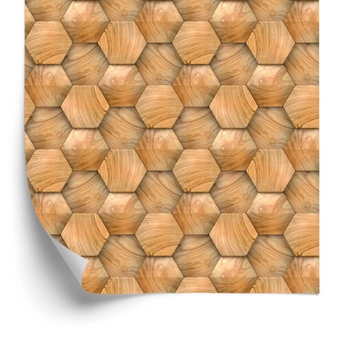 Tapeta Wzór Drewniany 3D Nowoczesny