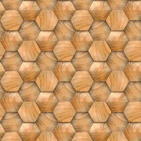 Tapeta Wzór Drewniany 3D Nowoczesny
