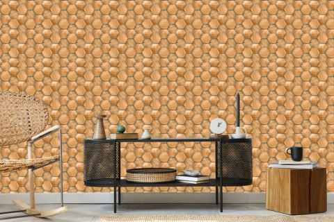 Tapeta Wzór Drewniany 3D Nowoczesny