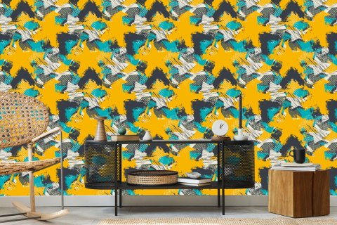 Tapeta Żółte Graffiti