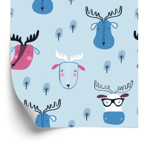 Tapeta Zwierzęta Leśne Styl Skandynawski