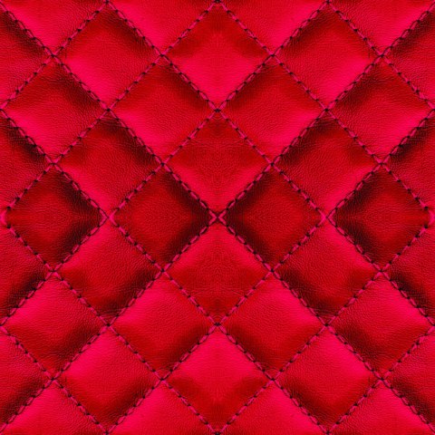 Tapeta Czerwona Pikowana Skóra