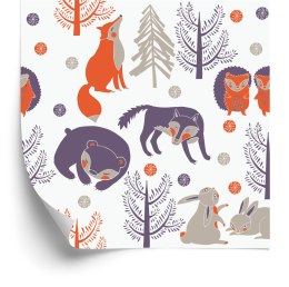 Tapeta Dla Dzieci - Leśne Zwierzęta
