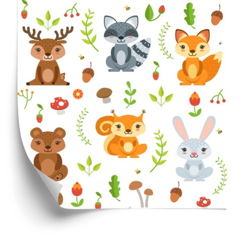 Tapeta Dla Dzieci - Leśni Przyjaciele