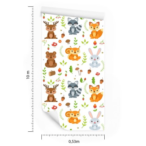 Tapeta Dla Dzieci - Leśni Przyjaciele