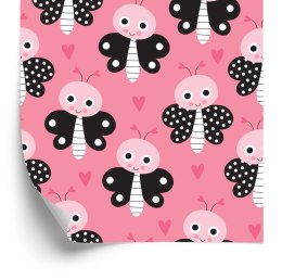 Tapeta Dla Dzieci - Motylki I Serduszka