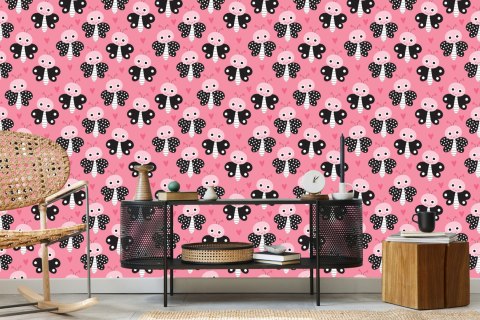 Tapeta Dla Dzieci - Motylki I Serduszka