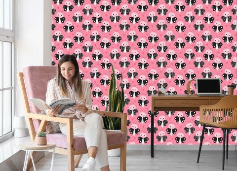 Tapeta Dla Dzieci - Motylki I Serduszka