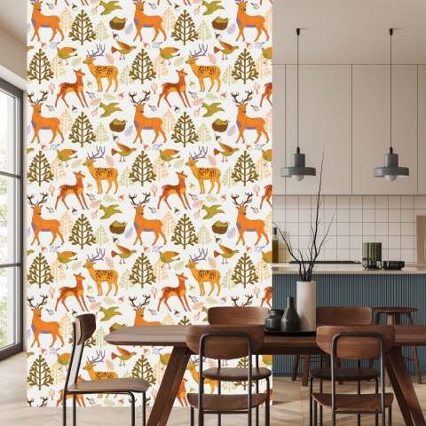 Tapeta Dla Dzieci - Piękne Leśne Zwierzęta