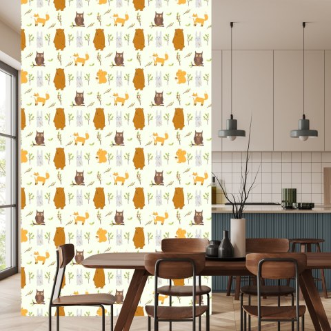 Tapeta Dla Dzieci - Piękne Leśne Zwierzęta