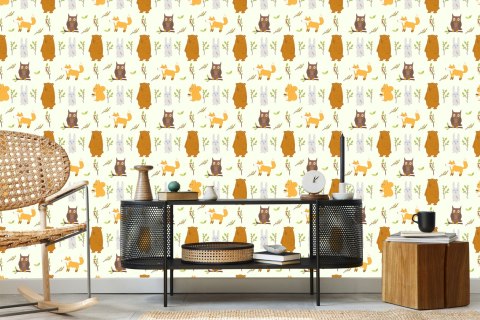 Tapeta Dla Dzieci - Piękne Leśne Zwierzęta