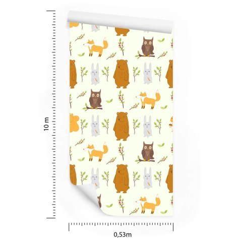 Tapeta Dla Dzieci - Piękne Leśne Zwierzęta