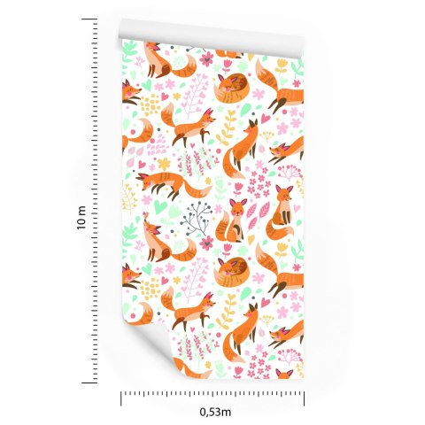 Tapeta Dla Dzieci - Piękne Lisy