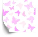Tapeta Dla Dzieci - Różowe Motylki