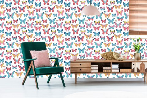 Tapeta Dla Dzieci - Śliczne Motylki