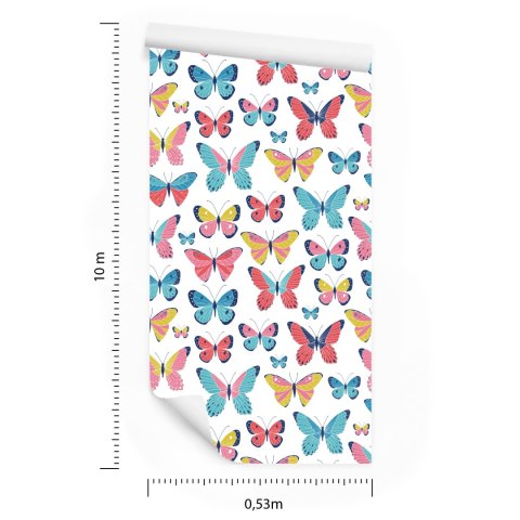 Tapeta Dla Dzieci - Śliczne Motylki