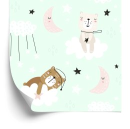 Tapeta Dla Dzieci - Śpiące Misie