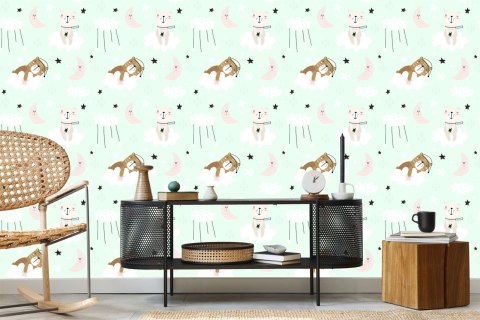 Tapeta Dla Dzieci - Śpiące Misie