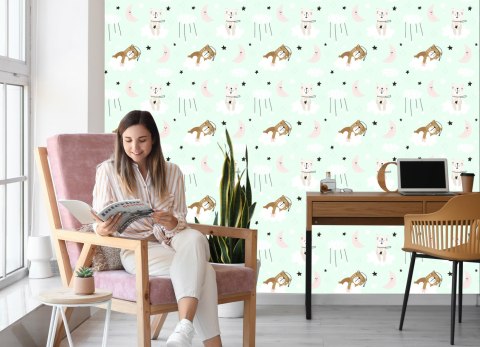 Tapeta Dla Dzieci - Śpiące Misie