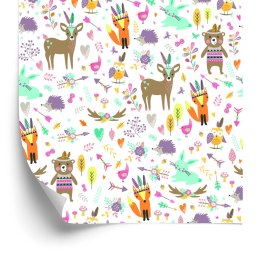 Tapeta Dla Dzieci - Zabawa Leśnych Zwierząt