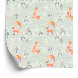 Tapeta Liski W Zimowym Lesie