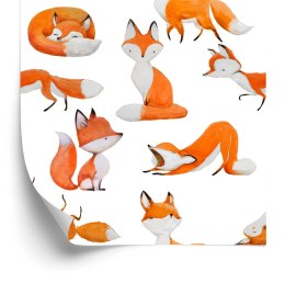 Tapeta Lisy Malowane Akwarelą