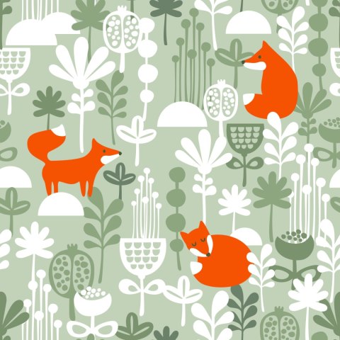 Tapeta Lisy Na Zimowej Polanie